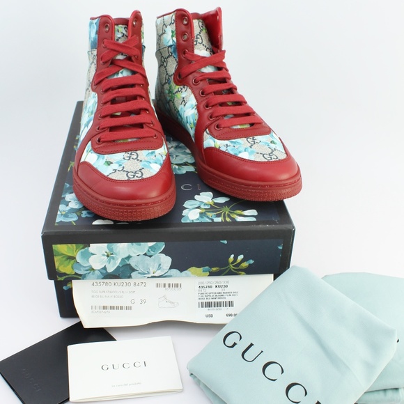 gucci blue bloom sneakers
